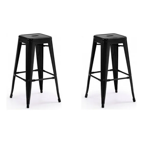 Taburete Tolix Pack 2 Unidades Vintage Colores Hogar Pub