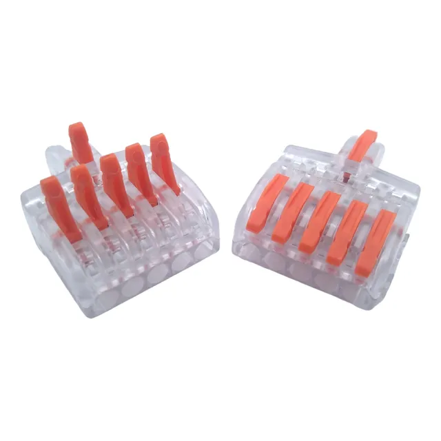 6un Conector Elétrico 6 Vias 1 In 5 Out 4mm² 32a/400v La