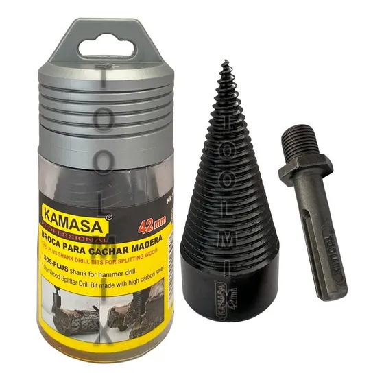 Broca Cónica Para Astillar Partir Madera / Leña 42mm