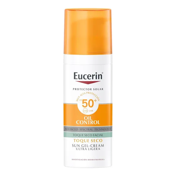 Eucerin Protector Solar Facial Toque Seco Oil Control FPS50+ 50ml Efecto Mate