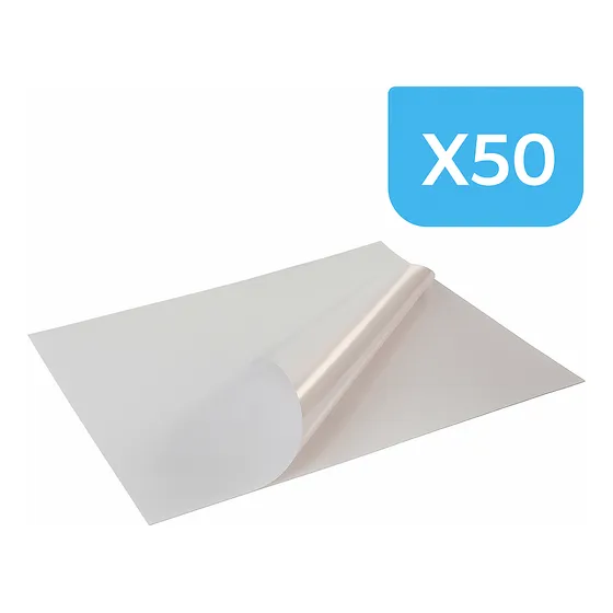 Vinil Autoadhesivo Imprimible Extra Oficio 80g 50 Hojas Mate