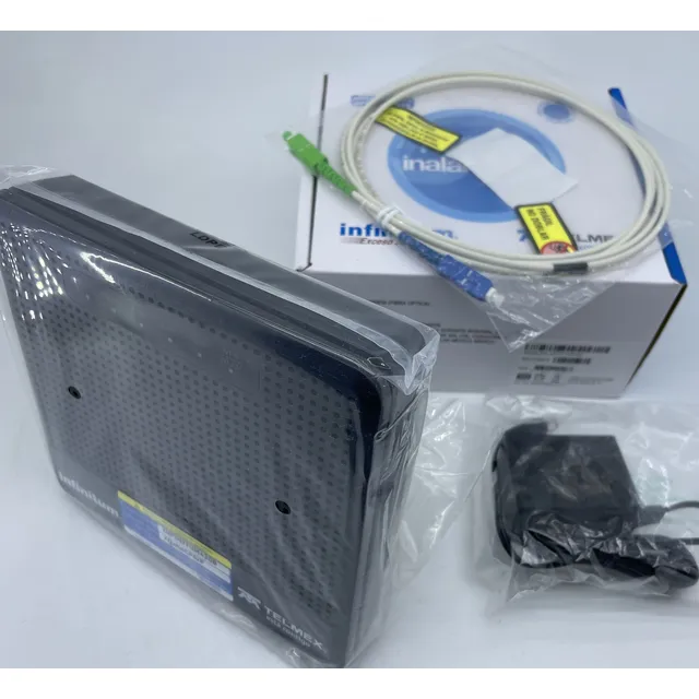 Modem Router Fibra Óptica Con Eliminador, Jumper Y Roseta