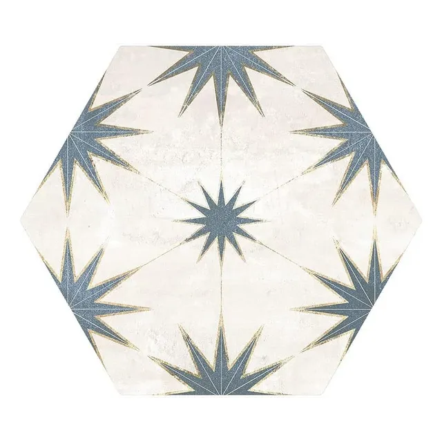 8x9 Lilya Hexágono Europeo Hexágono Azulejo De Piso De Pared