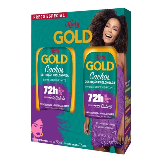 Kit Niely Gold Definicao Prolongada 275+175ml