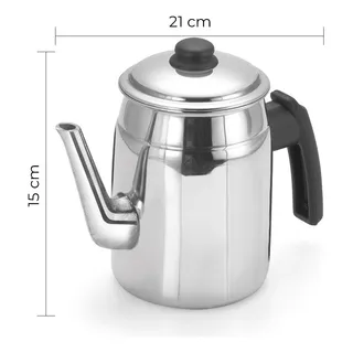 Bule ChĂĄ CafĂ© AlumĂnio Polido 1,40 Litros Bule ChĂĄ CafĂ© AlumĂnio Polido 1,40 Litros