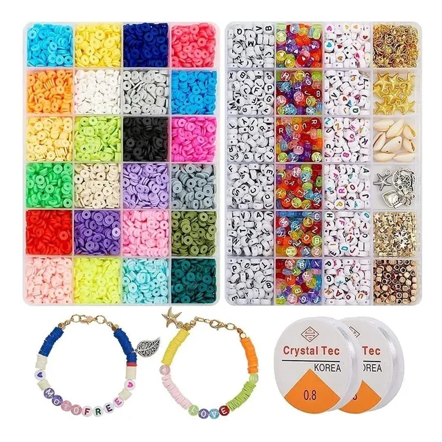 Kit De Abalorios Para Hacer Pulseras, Collares Y Bisutería