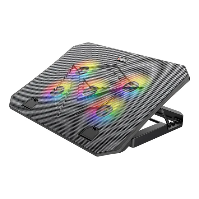 Soporte Bandeja Cooler Notebook Gamer Meetion Cp3030 Rgb Fan
