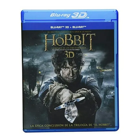 El Hobbit Batalla De Los Cinco Ejércitos Blu Ray 3d+br+dvd