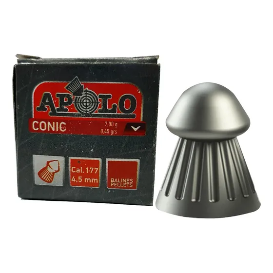 Balines Apolo 5.5 X 250u Punta Cónica Para Aire Comprimido
