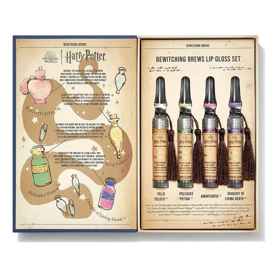 Kit Completo Sheglam Harry Potter Brilho Labial Magic Elixir Cor Azul