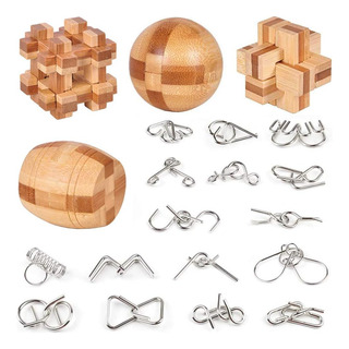 Brain Teaser Puzzle 20pcs Unlock Interlock Juego Iq Test ... Brain Teaser Puzzle 20pcs Unlock Interlock Juego Iq Test ...