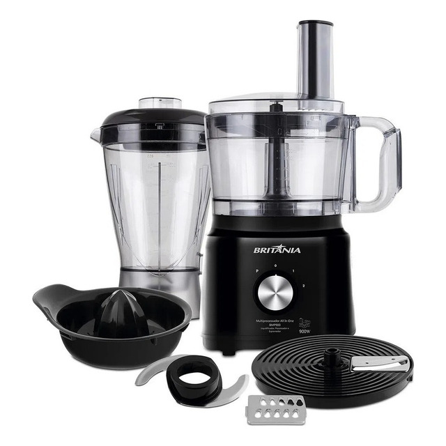 Multiprocessador All In One Bmp900p 3 Em 1 Britânia Preto 127v