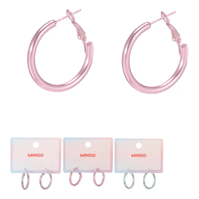 Aretes De Aro Ancho 1 Par