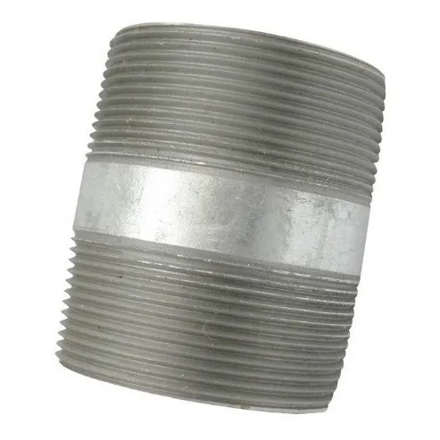 Niple Galvanizado 1 Pulgada Rosca Corrida Precio Pack 2 Und