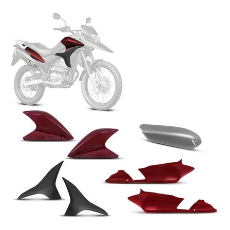 Kit Carenagem 4 Peças Pro Tork Honda Xre 300 2010 2011 2012 Kit Carenagem 4 Peças Pro Tork Honda Xre 300 2010 2011 2012