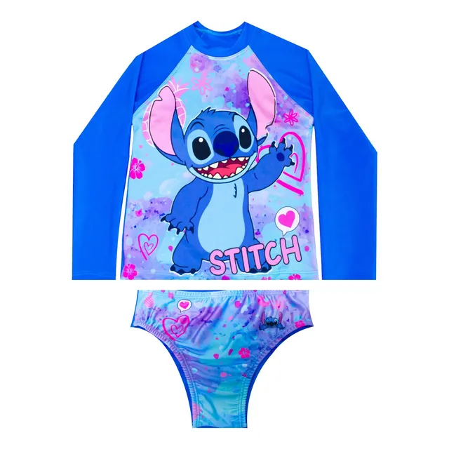 Traje De Baño De Stitch ( Playera Con Bikini)