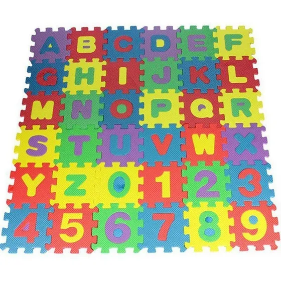 Rompecabeza Foami Didactico Numeros Letras Juguete Niño Niña