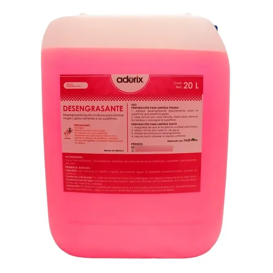 Desengrasante Líquido Multiusos Biodegradable 20 Litros
