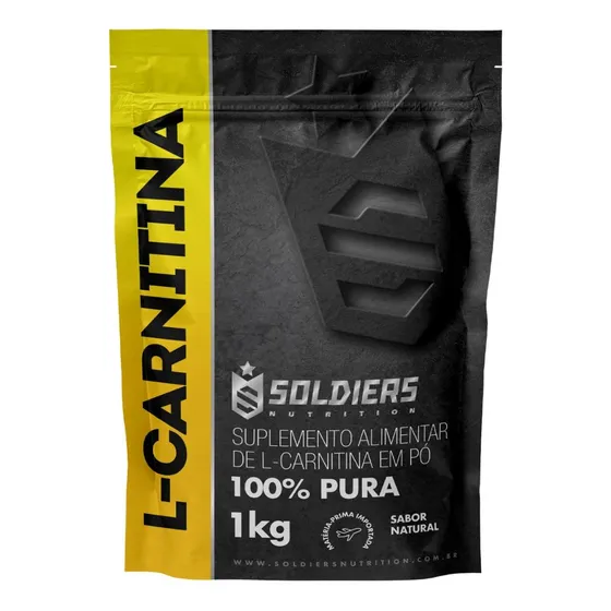 L- Carnitina Em Pó 1kg - 100% Pura - C/ Laudo Sabor 100% Puro - Natural