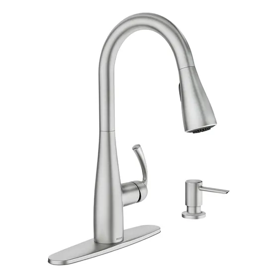 Llave Mezcladora Cocina Moen Essie  87014srs  !oferta! Acero Inoxidable 026508248553