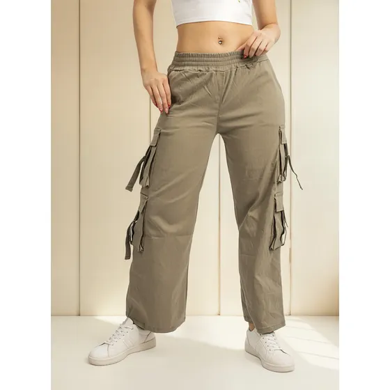 Pantalones Multicargo Stone Mujer | Moda Urbana