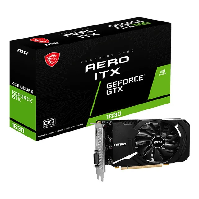 Tarjeta Video Msi Gtx 1630 4gb Gddr6 Aero Itx Oc Hdmi Dp Dvi