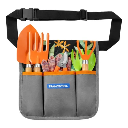 Conjunto Para Jardinagem Cinto Com 8 Peças Tramontina