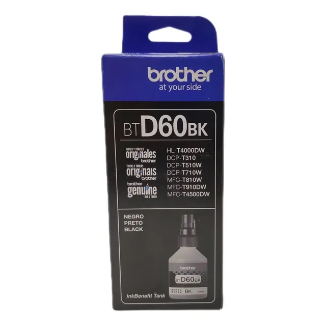 Recarga de tinta Brother Preto Dcp T310 810 910 Hl T4000 T4500
