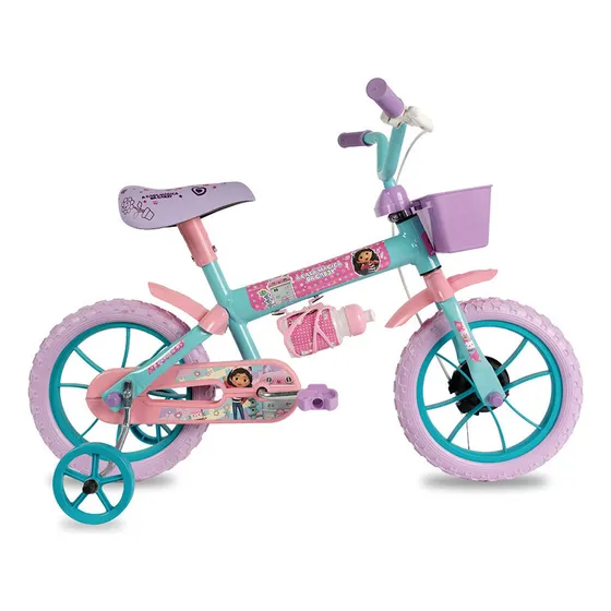 Bicicleta Verden Gabbys Dollhouse Infantil Rod 12 - El Rey