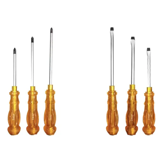 Set De Destornilladores Impacto Mecanica Estria Y Pala