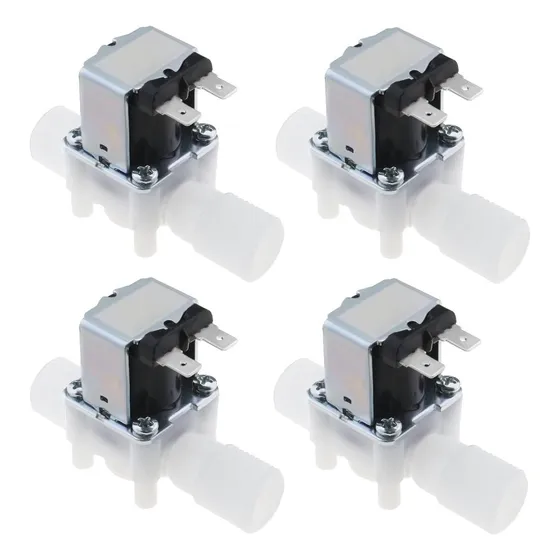 4 Pzas Electrovalvula 1/2 Valvula Agua Solenoide 12v Arduino