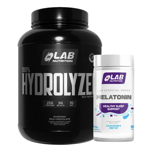 Pack 100% Hydrolyzed 5lb + Melatonin 90 Tab Lab Nutrition