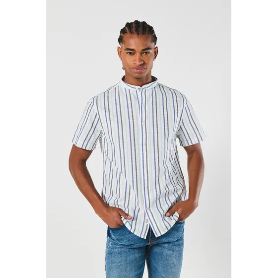 Camisa Cuello Neru O Mao, Manga Corta En S 404 1/25 Koaj