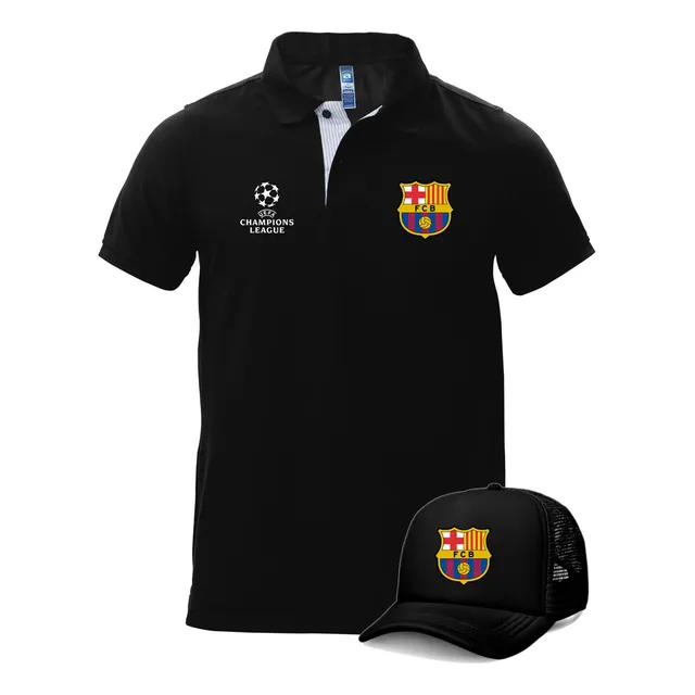 Camiseta Tipo Polo + Gorra Barcelona Champions League