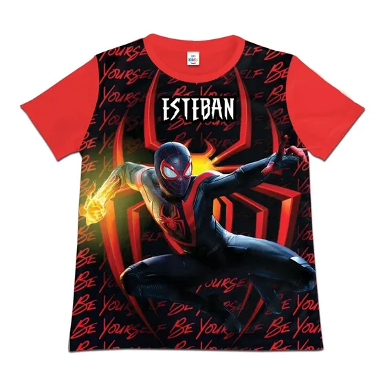 Franela Camisa Niño Spiderman Hombre Araña En Poliester