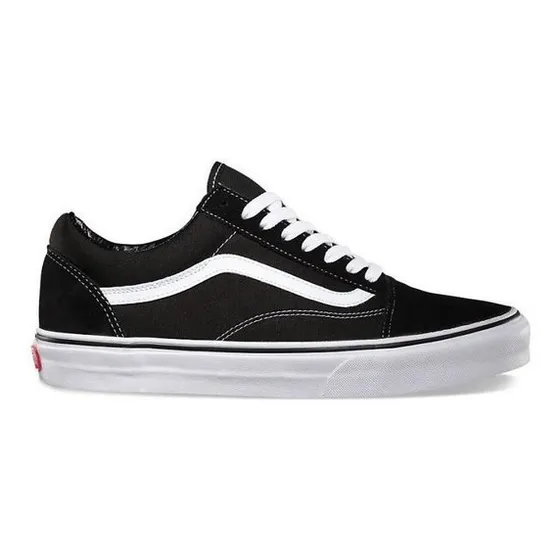 Zapatillas Vans Old Skool Negro C/blanco Originales Unisex