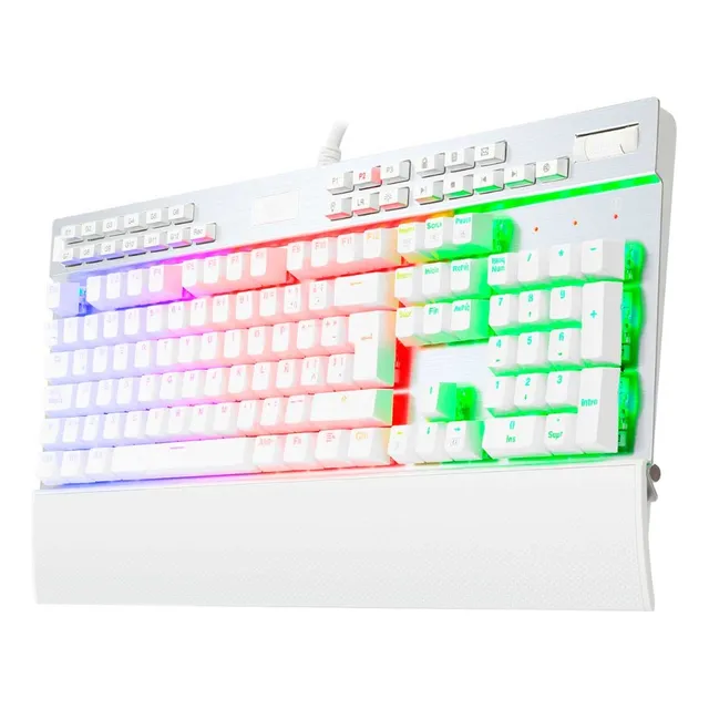 Teclado Mecánico Gamer Redragon Yama K550 Blanco,rgb,español