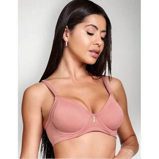 Sutiã Feminino Redulip Com Aro Sem Bojo Textura Confortável