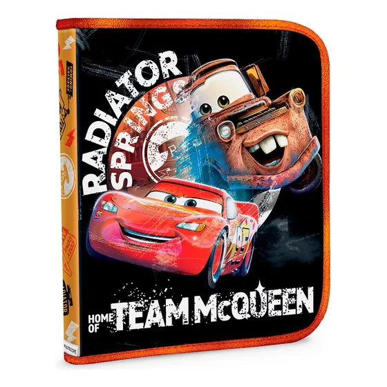 Multiscope Disney Cars cartuchera canopla Mcqueen 1 piso color rojo