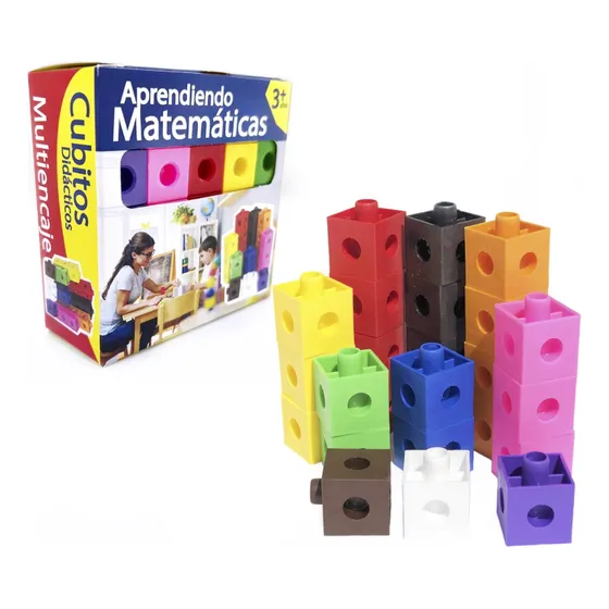 Cubos Multiencaje Unifix Didactico Colegio Cantidad De Piezas 50