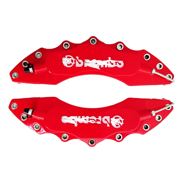 Par Cubre Caliper Brembo 28cm Grande Rojo