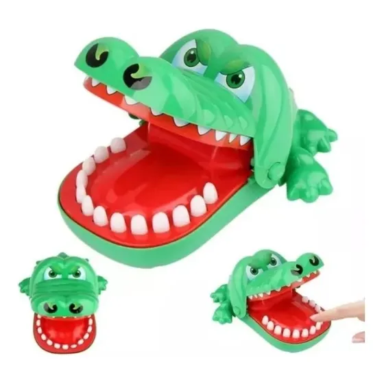 Juego De Cocodrilo De Juguete Para Dentista Mordiendo Dedo C