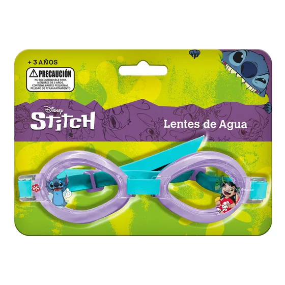 Lentes De Agua Stitch Color Morado
