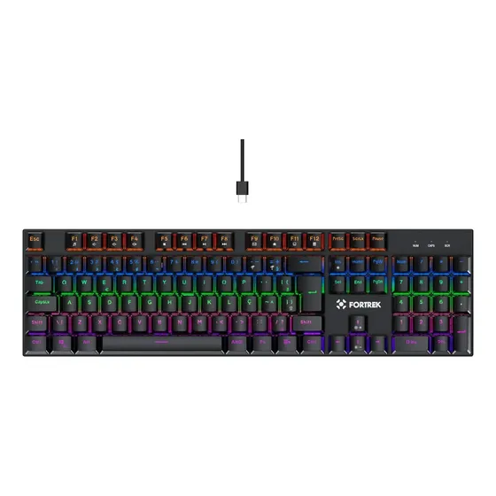Teclado Gamer Mecânico Fortrek Gravity 100 Fullsized Switch Outemu Red B