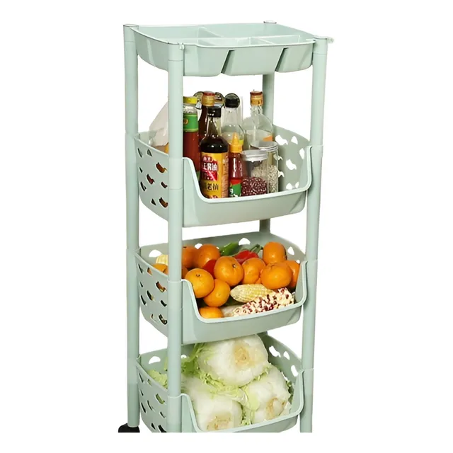 Estante Para Verduras Con Divisiones De 4 Niveles
