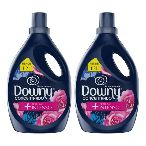 Kit 2 Amaciantes Concentrado Downy Brisa Intenso 3l Cada