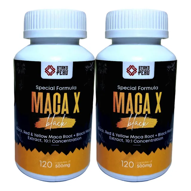 Maca X Black - Extracto De Maca Negra 10:1 Y Maca En Polvo