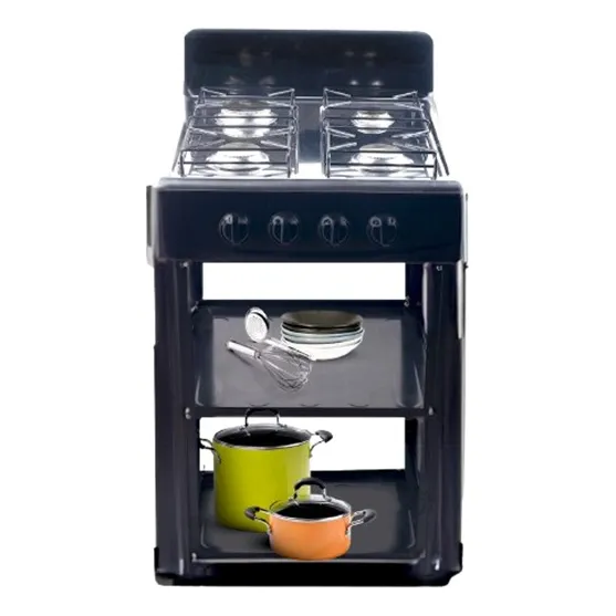 Cocina A Gas 4 Hornillas Con Estante Sujoya