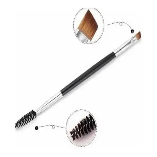 Brocha Pincel Cejas Doble Cepillo Mac