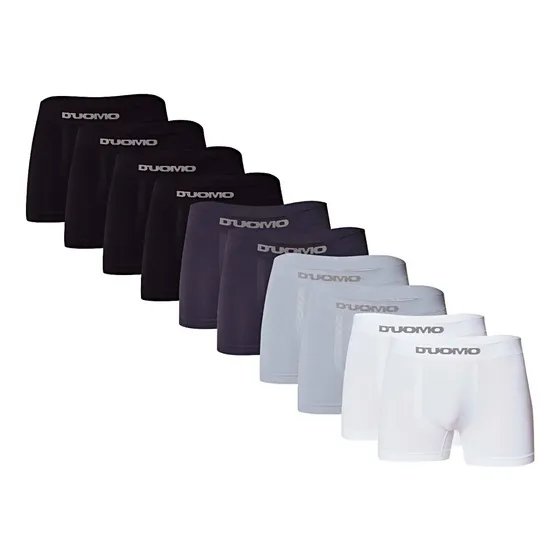 Kit 10 Cuecas Boxer Cós Elástico Masculina D'uomo